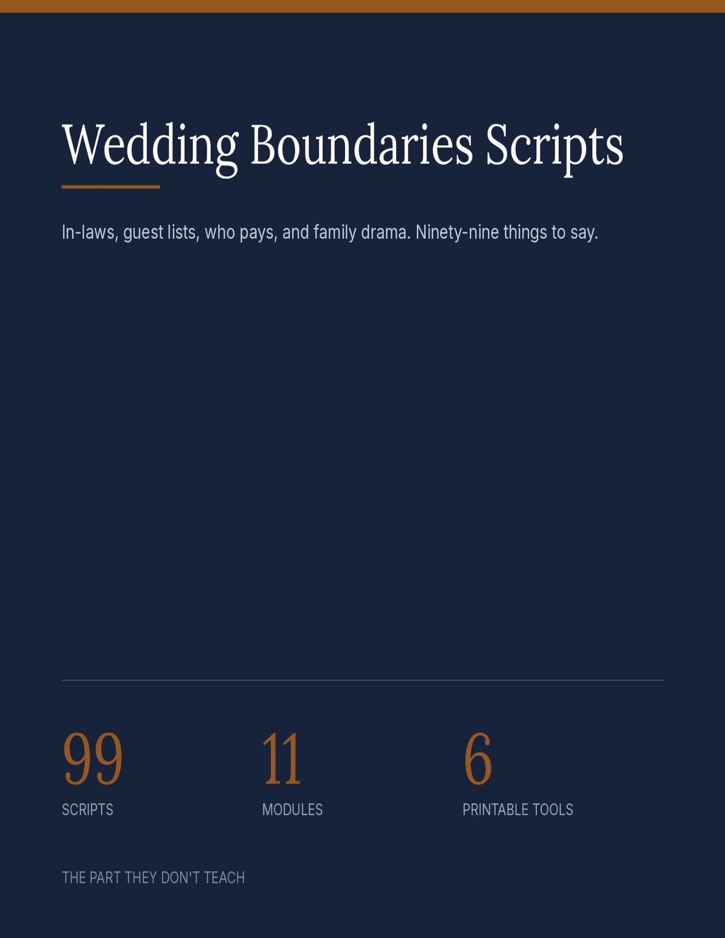 Wedding Boundaries Scripts — 99 Things to Say When Family Pressure Starts