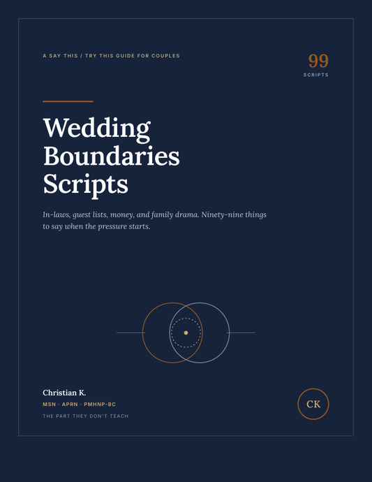 Wedding Boundaries Scripts — 99 Things to Say When Family Pressure Starts