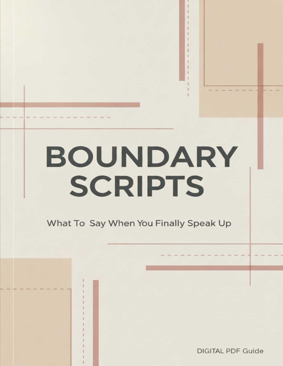 Cover of Boundary Scripts, a printable PDF workbook of scripts for setting boundaries