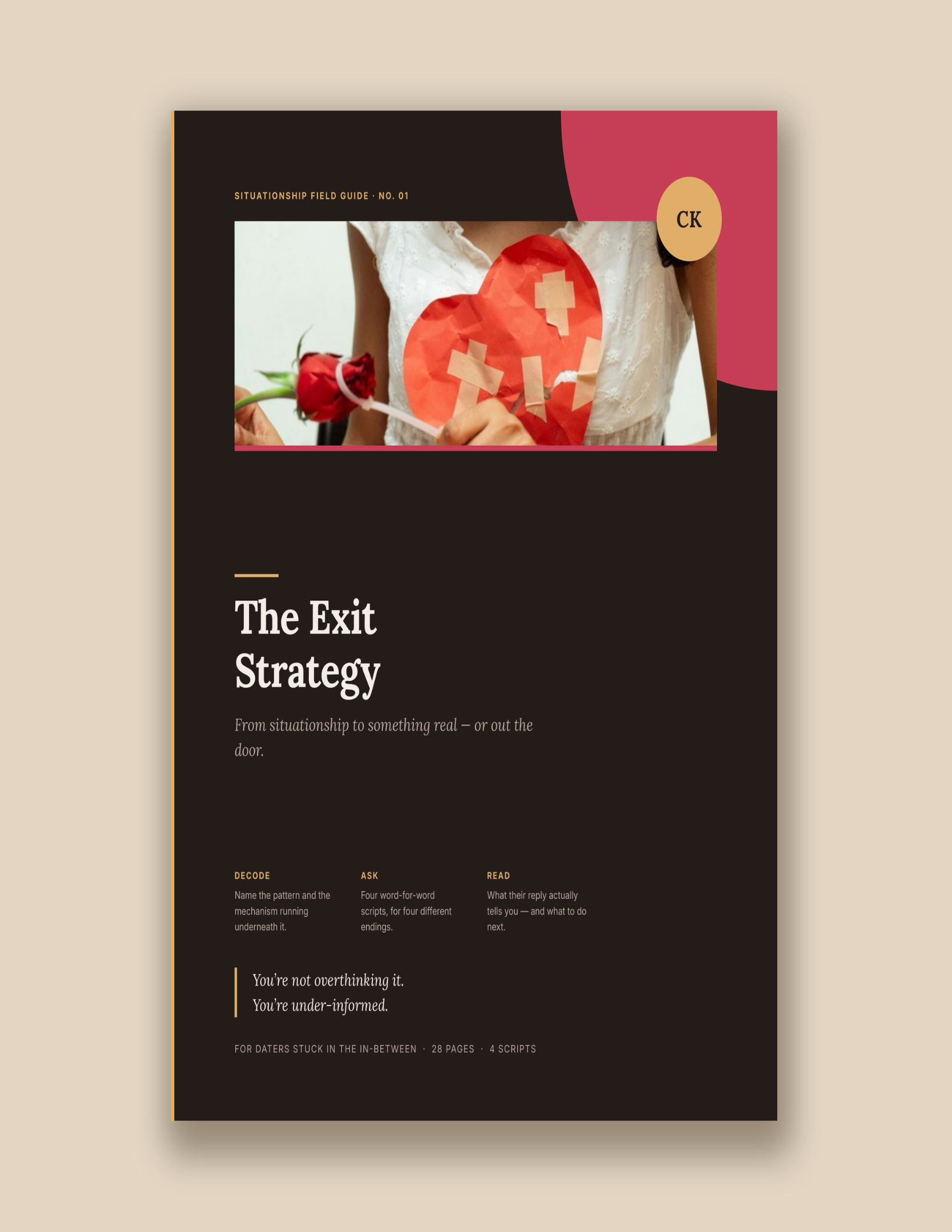 Cover of The Exit Strategy, a guide for deciding whether to stay in a relationship