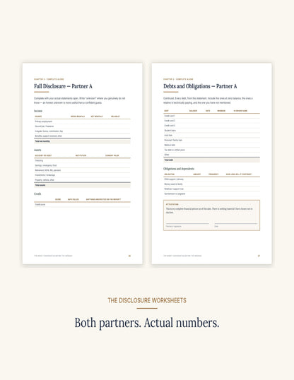 The Money Conversation Before the Wedding — A Financial Honesty Workbook for Engaged Couples